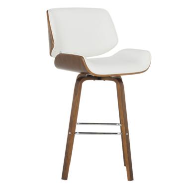 Бар стол ЙОСИФ- бял цвят