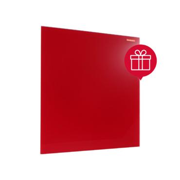 Стъклена магнитна дъска 40х60 см Червена - снимана вертикално, в комплект с магнити