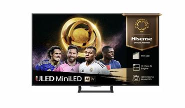 Телевизор Hisense 75' E8Q, 4K Ultra HD 3840x2160, ULED, Quantum Dot,144 Hz, HDR 10+, HLG, Dolby Vision, DTS Virtual X, Smart TV, Light Sensor, WiFi Direct, BT, Anyview Cast, 3xHDMI, 2xUSB, LAN, CI+, DVB-T2/C/S2,Singale stand, Black