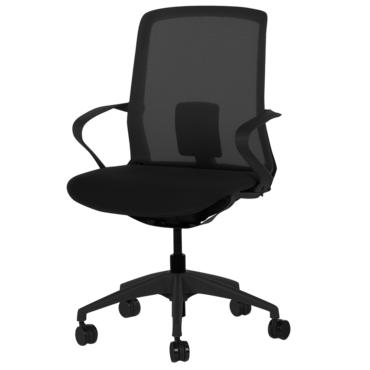 Работен стол Ирини -снимка отстрани, ергономичен