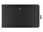 Комуникационен шкаф Lanberg rack cabinet 19' wall-mount 6U/600x600 for self-assembly with metal door black (flat pack)