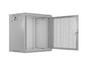 Комуникационен шкаф Lanberg rack cabinet 19' wall-mount 12U/600x450 with perforated door grey (flat pack)