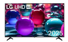 Телевизор LG 50UA73003LA, 50' 4K UltraHD TV 4K (3840x2160), DVB-T2/C/S2, webOS 25 Smart, ThinQ AI, a7 AI Processor, WiFi, HDR10 pro, HLG, ALLM/HGiG, 4K Upscaling, AI Sound pro, Multiple View, HDMI eARC, LAN, USB, Bluetooth, Google Cast, 2 Pole Stand, Blac