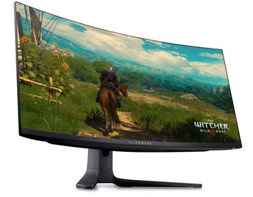 Монитор Dell Alienware AW3423DWF, 34' CURVED QD-OLED GAMING LED 21:9 AR, 0.1ms GtG, WQHD (3440x1440), 165Hz, 1000:1, 250 cd/m2, AMD FreeSync Premium, HDR 400, 99.3% DCI-P3 ,HDMI, DP, USB 3.2 Hub, PIP, PBP, ComfortView, Height Adjustable, Swivel, Tilt, Bla