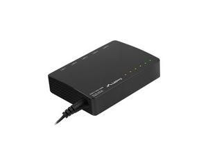 Комутатор Lanberg switch dsp3-1005-60w 5x 1GB poe+ (4 port poe 30w/port max 60w) unmanaged desktop