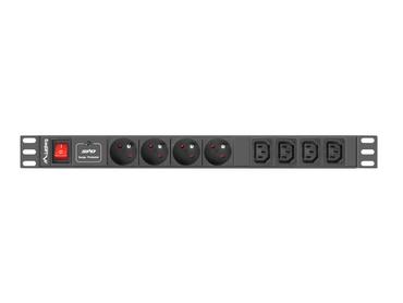 Филтър Lanberg power distribution unit (PDU) 19'1U 10A 8 SOCKETS 2M, black