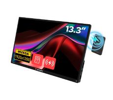 Монитор Verbatim Portable 13.3'  WUXGA Touch Monitor ALU with Wireless Power Supply incl. Power Bank 5000mAh