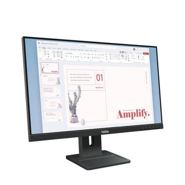 Монитор Lenovo ThinkVision E24-40 23.8' IPS, WLED, 16:9, 1920x1080, 4ms, 1300:1, 100Hz, 250 cd/m2, Tilt, Swivel, Pivot, Height Adjust Stand, HDMI, DP, VGA