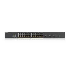 Комутатор ZyXEL XGS1935-28HP, 28 Port Smart Managed PoE Switch, 24x Gigabit PoE and 4x 10G SFP+, hybrid mode, standalone or NebulaFlex Cloud, 375 Watt PoE