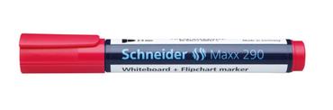 Маркер за бяла дъска и флипчарт Maxx 290 червен хоризонтален с капачка