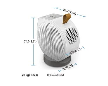 Мултимедиен проектор BenQ GV50, DLP, LASER, 1080p (1920x1080), 100K:1, 500 ANSI Lumens, 1.2X, Google TV, Auto Keystone, HDMI, USB-C with DP/PD, USB-A, BT 5.0, Wi-Fi, Speakers 5.1 2x 4W + 10W Woofer, Light Source Life ECO 30,000hrs, 2.1kg, White