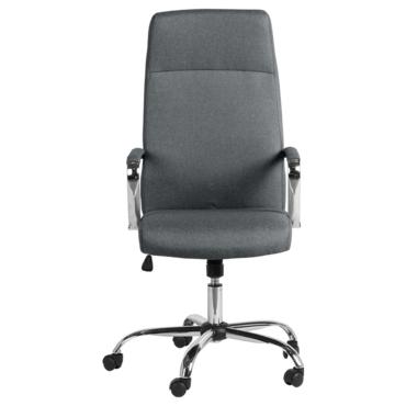 Директорски стол ЕЛИСАВЕТА-сниман отпред, хромирана кръстачка