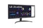 Монитор LG 26WQ500-B, 25.7' UltraWide AG, IPS Panel, 1ms MBR, 5ms, CR 1000:1, 250 cd/m2, 21:9, 2560x1080, HDR 10, sRGB over 99% , AMD FreeSync, 75Hz, Reader Mode, HDMI, Headphone Out, Tilt, Headphone Out, Black