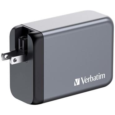 Зарядно устройство Verbatim GNC-240 GaN Charger 4 Port 240W USB A/C (EU/UK/US)