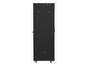 Комуникационен шкаф Lanberg rack cabinet 19' free-standing 42U/800x800 (flat pack) with glass door lcd black v2