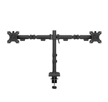 Стойка Neomounts Nero Double Flat Screen Desk Mount  (phone holder+Quick-fix clamp/grommet)
