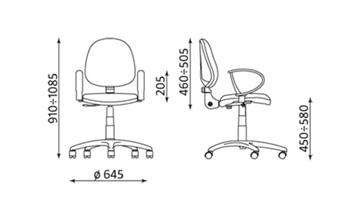 Детски стол REGAL WHITE-размери