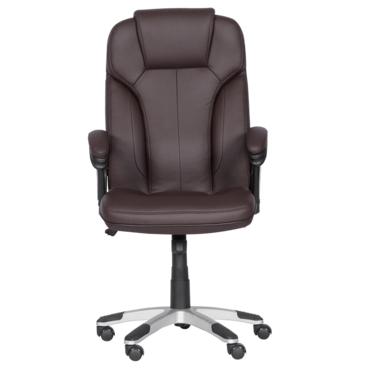 Директорски стол ВЛАДИМИР- бял цвят, еко кожа-снимка отпред