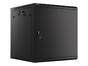Комуникационен шкаф Lanberg rack cabinet 19' wall-mount 12U/600x600 for self-assembly with metal door black (flat pack)