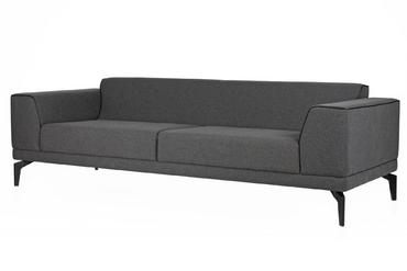 Триместен диван САМУИЛ SOLO 03 - снимка отдясно, сив