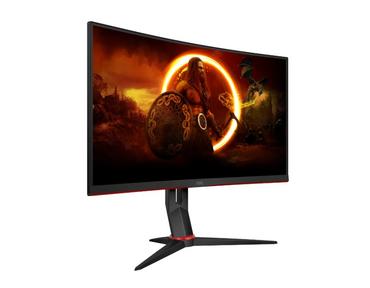 Монитор AOC C27G2Z3/BK, 27' Curved 1500R VA WLED, 1920x1080@280Hz, 1ms GtG, 0.5MPRT, 300cd m/2, 4000:1, 80M:1 DCR, Adaptive Sync, FlickerFree, Blue Light tech. Soft., Tilt, Height Adjust, Swivel, 2xHDMI, DP