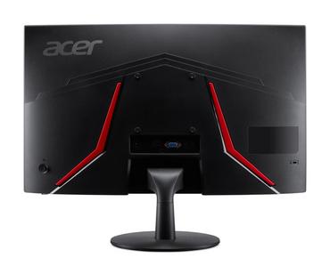 Монитор Acer Nitro ED240QS3bmiipx, 23.6' Curved 1500R, VA, Anti-Glare, FHD 1920x1080, ZeroFrame, FreeSync Premium, 180Hz, 1ms, 100M:1, 250 cd/m2, 1xDP, 2xHDMI, HDR ready, Speakers 2Wx2, Audio in/out, VESA, Tilt, Acer Display Widget, Black