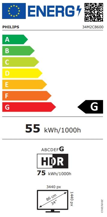 Монитор Philips Evnia 34M2C8600, 34' Curved 1800R, QD-OLED, 3440x1440@175Hz, 0.03ms GtG, 1000cd m/2, 1.000.000:1, Mega Infinity DCR, FlickerFree, Adaptive Sync, LowBlue Mode, 5Wx2+DTS, Tilt, Height Adjust, Swivel, 2xHDMI, DP, USB hub, White