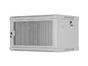 Комуникационен шкаф Lanberg rack cabinet 19' wall-mount 6U/600x450 with perforated door grey (flat pack)