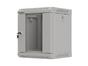 Комуникационен шкаф Lanberg rack cabinet 10' wall-mount 6U/300x300 (flat pack) with glass door grey