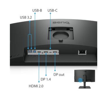 Монитор BenQ PD2506Q  25' IPS, 2560x1440 WQHD, 95% P3, DisplayHDR 400, Uniformity, KVM, MST Daisy Chain, USB-C 65W Power Delivery, HDMI, DP, HAS, eye-care, Factory Calibration, Calman Certification, Panetone Validation, 4-side edge to edge, USB Hub, eye-c
