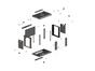 Комуникационен шкаф Lanberg rack cabinet 19' wall-mount 4U/540x350 (flat pack) with glass door black