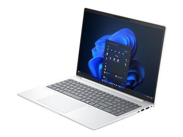 Лаптоп HP EliteBook 8 G1i AI 16' Glacier Silver, Ultra 7-255U(up to 5.2GH/12MB/12C), 16' WUXGA AG 300nits, 32GB 5600Mhz 1DIMM, 1TB PCIe SSD, WiFi 7 + BT 5.4, Backlit Kbd, FPR, Smart Card Reader, 3C Batt, Win 11 Pro, 3Y Offsite