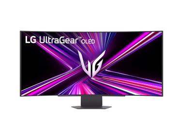 Монитор LG 45GX900A-B, 44.5' UltraGear OLED curved 21:9, 0.03ms, 240Hz, DWQHD (3440x1440), 275 cd/m2, 1500000:1, DCI-P3 98.5%, HDR 10. NVIDIA G-Sync, AMD FreeSYnc, VRR, USB Type-C, PD 65W, HDR 400, HDMI, DisplayPort, Speacer, DTS, PIP, PBP, Tilt, Height, 