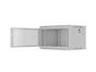 Комуникационен шкаф Lanberg rack cabinet 19' wall-mount 6U/600x450 with perforated door grey (flat pack)