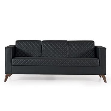  Диван триместен КАГАН WST 03 - сниман отпред, черен на цвят