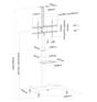 Стойка Neomounts by Newstar Mobile Flat Screen Floor Stand (height: 130-162 cm)