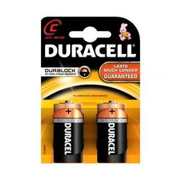 Батерии DURACELL алкални, LR14, C, 2 бр.