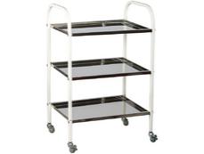 Манипулационна количка PMT MDSP 3N- сглобена, снимана в цял ръст, количката е съставена от три плота