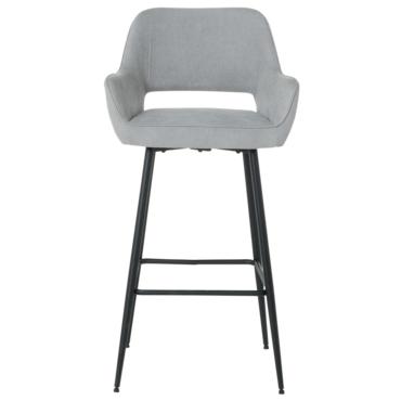 Бар стол СИМЕОНА- снимка отпред, сив цвят