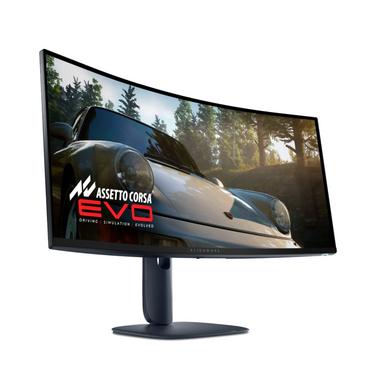 Монитор Dell Alienware AW3425DW , 34.2' CURVED QD-OLED 21:9 ,0.03ms GTG, WQHD (3440x1440), 240Hz, 1,500,000:1, 1000cd/m2, NVIDIA G-SYNC Compatible, AMD FreeSync Premium, HDR 400, 99.30% DCI-P3, HDMI, DP, USB, PIP, PBP, Height Adjustable, Swivel, Tilt, Bla