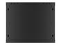 Комуникационен шкаф Lanberg rack cabinet 19' wall-mount 9U/600x450 for self-assembly with metal door  black (flat pack)