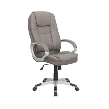  Директорски стол АЛЕКСАНДЪР- сив, еко кожа