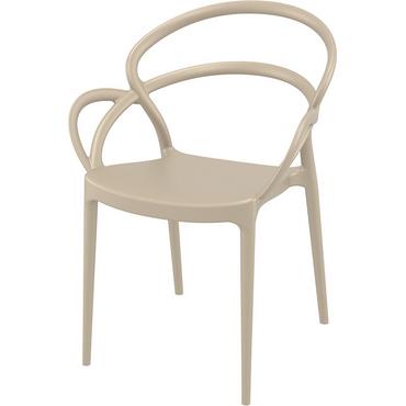 Градински стол МИЛАНО- бежов цвят