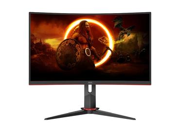Монитор AOC C27G2Z3/BK, 27' Curved 1500R VA WLED, 1920x1080@280Hz, 1ms GtG, 0.5MPRT, 300cd m/2, 4000:1, 80M:1 DCR, Adaptive Sync, FlickerFree, Blue Light tech. Soft., Tilt, Height Adjust, Swivel, 2xHDMI, DP