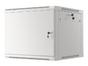 Комуникационен шкаф Lanberg rack cabinet 19' wall-mount 9U/600x600 for self-assembly with metal door grey (flat pack)