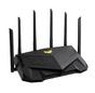 Рутер Asus Gaming Wireless TUF Router AX6000, Dual-Band, Quad-Core 2.0GHz CPU, 256MB/512MB Flash/RAM, 2.5G dual-port, AiProtection Pro, Adaptive QoS, VPN Fusion, IPTV, OFDMA, MU-MIMO, Beamforming, Link Aggregation, Port forwarding, AiM, Black