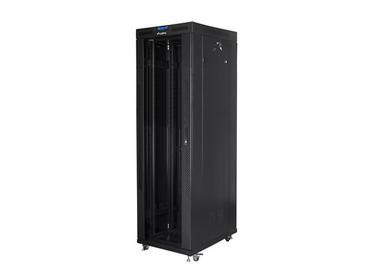 Комуникационен шкаф Lanberg rack cabinet 19' free-standing 42U/800x800 (flat pack) with glass door lcd black v2