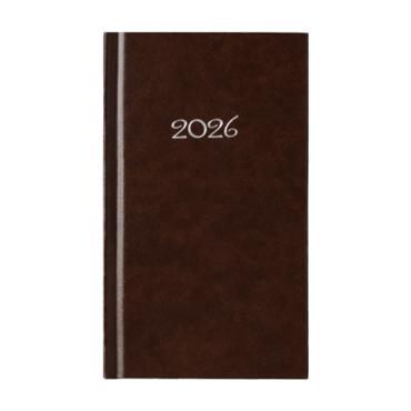 Календар - бележник СЛИМ джобен кафяв