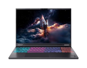 Лаптоп Acer Nitro 16S AI, AN16S-61-R352, AMD Ryzen AI 9 365 (10C/20T, up to 5.0GHz, 34MB), 16'WUXGA (2560x1600)IPS 180Hz,  1*16GB (1 slot free), 1024GB PCIe NVMe SSD, GeForce RTX 5070 8GB DDR7 848 AI TOPS, WiFi 6E, Micro SD, BT 5.3, No Os, Black