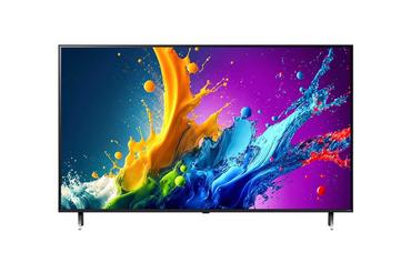 Телевизор LG 55QNED80T3A, 55' 4K QNED HDR Smart TV, 3840x2160, DVB-T2/C/S2, Alpha 5 AI 4K Gen7, HDR 10 PRO, webOS 24 ThinQ, 4K Upscaling, WiFi 5, Voice Controll, Bluetooth 5.1, AirPlay 2, LAN, CI, HDMI, SPDIF, 2 pole Stand , Silver